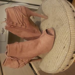 Qupid Open Toe Booties
